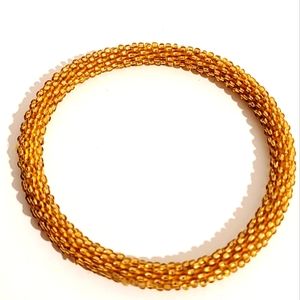 Reduced!  Gold Seed Bead Bracelet